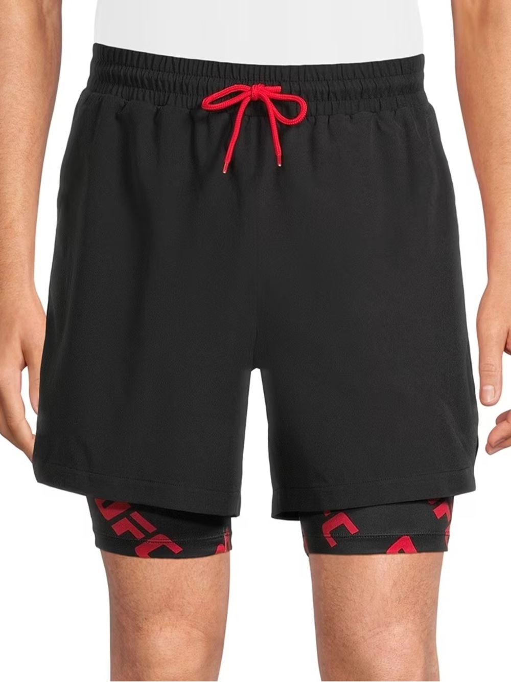 UFC 2-in-1 MMA Training Shorts with Graphic Liner - Small